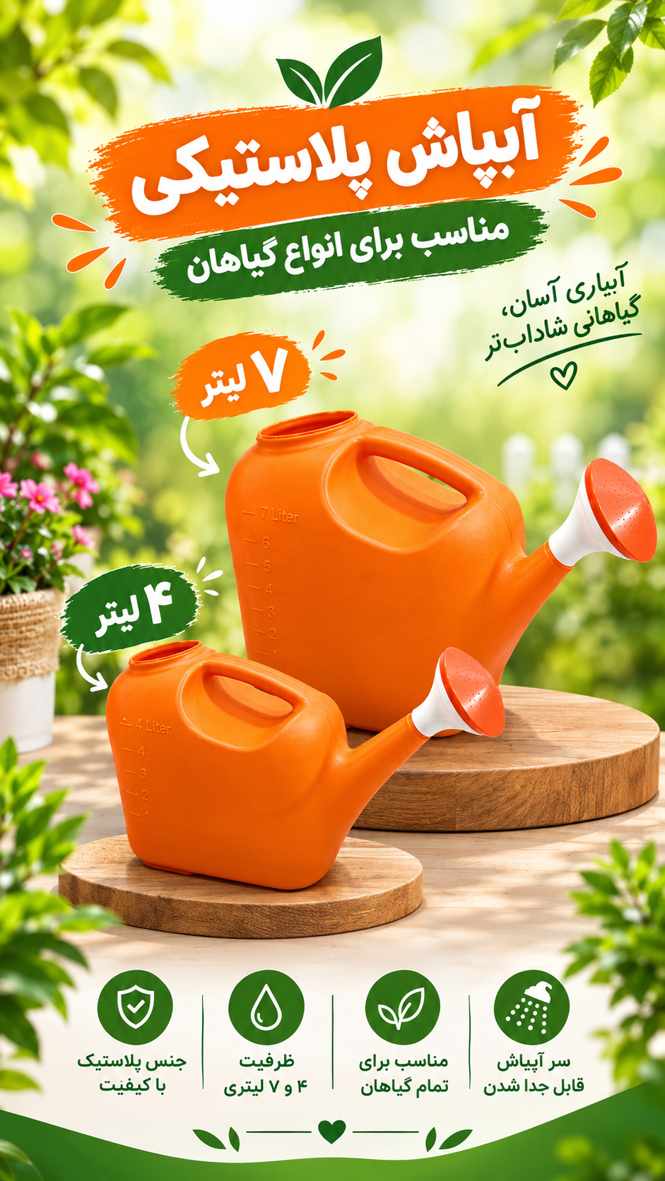 آبپاش دستی ۴ لیتری /۷ لیتری